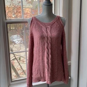 Shoulder cut out Sweater